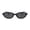 Black, variant on Retro Oval Sunglasses for Women Chic Cat Eye 90s Sunnies Y2K Trendy Narrow Shades Lightweight Frame UV Protection Designer Square Small Rectangle Sun Glasses