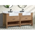thumbnail image 5 of Ari Kitchen & Bath Marina Farmhouse 72" Solid Wood Bathroom Vanity in Driftwood, 5 of 7