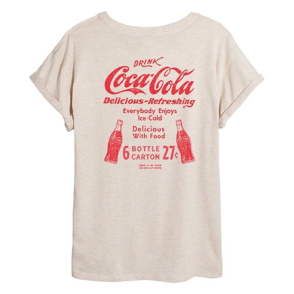 Coca-Cola - Coke Heritage - Juniors Oversized Graphic T-Shirt