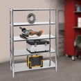 thumbnail image 4 of Fichiouy Stainless Steel Shelves Kitchen Storage Shelves Garage Shelving Units, 4 of 12