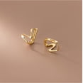 thumbnail image 6 of Solid 925 Sterling Silver Ocean Wave Hoop Earrings Huggie for Women Teens Minimalist Hoop Earrings Helix Cartilage Hoops, 6 of 13