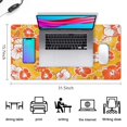 thumbnail image 5 of Long Mouse Pads for Desk,Pioneer Flower Floral Print Pattern Desk Mats on Top Of Desks, Desk Mouse Pad Extra Large with 3mm Non-Slip Base and Stitched Edge for Gaming,Office,Work,Home 31.5"x15.7", 5 of 6