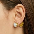 thumbnail image 3 of 6 Pairs Earring Backs for Heavy Earrings, 14K Gold Plated Earring Lifters for Droopy Ears, Hypoallergenic Adjustable Heart Earring Backs, 3 of 9