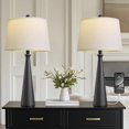 thumbnail image 1 of Lamp Oeach (65 cm), moderno set de 2 unidades con USB, color negro, 1 of 9