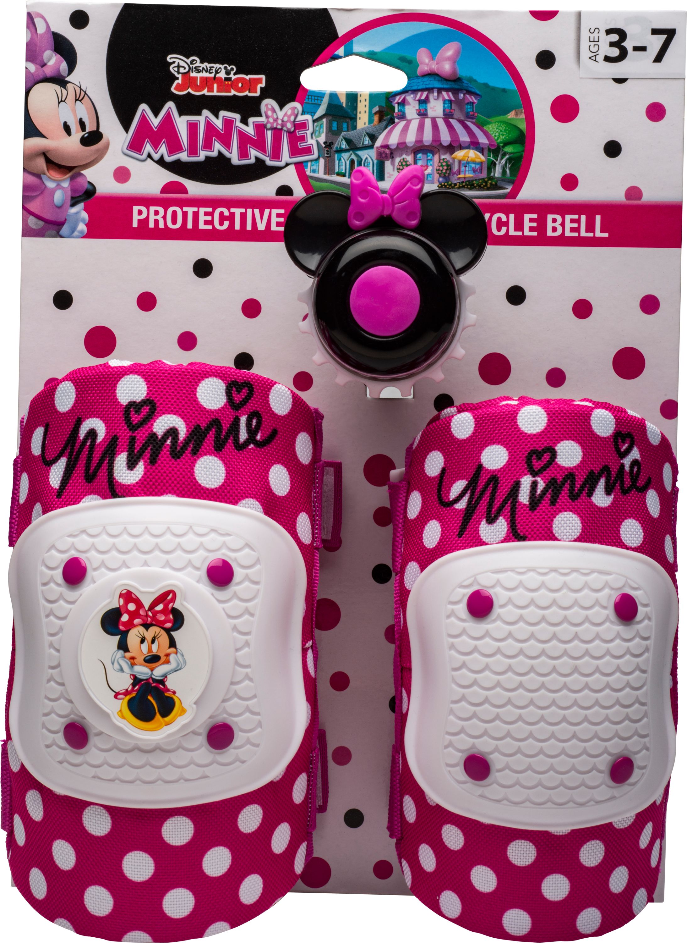 Disney Minnie Mouse Elbow & Knee Pad Set with Bike Bell Value Pack - image 4 of 5