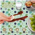 thumbnail image 6 of Football and Volleyball Lightgreen Pattern Round Tablecloth 70"x70", Wrinkle Resistant Wipeable Table Cover for Kitchen Dining Room Picnic Patio and Party, 6 of 6