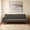 Gray, variant on 77.5 Inch Tan Calico 1-Piece Convertible Sofa Bed, Retro Printed Fabric Dual Purpose Living Room Sofa Couch
