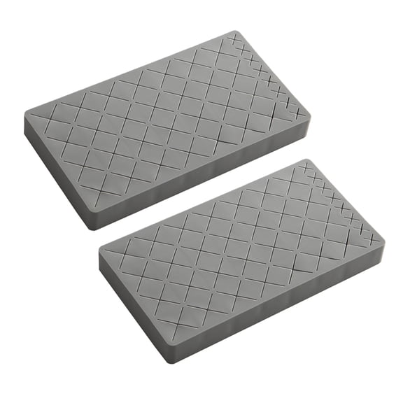 Silicone Lipstick Storage Rack Desktop Organizer for Cosmetics, Makeup Holder with Multiple Slots, Grey, 1 Set