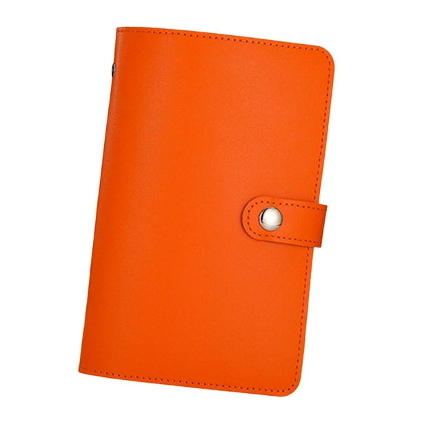 Organizador de libros de ahorro de dinero suministros flexibles con 100 envolturas de efectivo Binder de carpeta Presupuesto Desafío Binder for Decor Naranja
