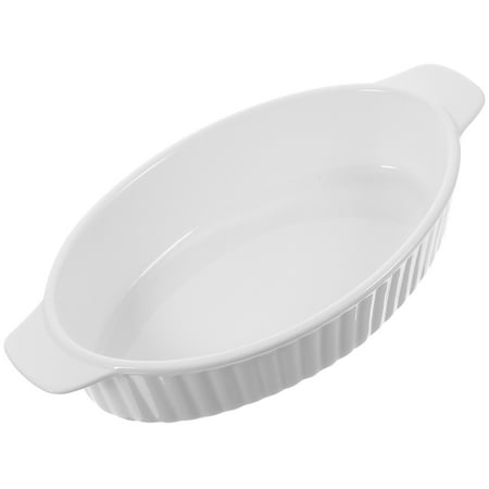 

Ceramic Baking Tray with Double Handles Ceramic Food Bowl Household Bakeware