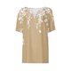 thumbnail image 5 of Blusas de Manga Corta para las Mujeres Impresas Cuello Redondo Casual Top, Blusa de Algodón de Imitación para el Hogar Y Diario, 5 of 5