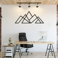 thumbnail image 2 of Geometric Mountains - Metal Wall Art, 2 of 3