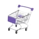thumbnail image 4 of Mini carrito de compras, carrito de supermercado, carrito de mano, miniatura para juegos de rol, pequeño supermercado Púrpura, 4 of 9