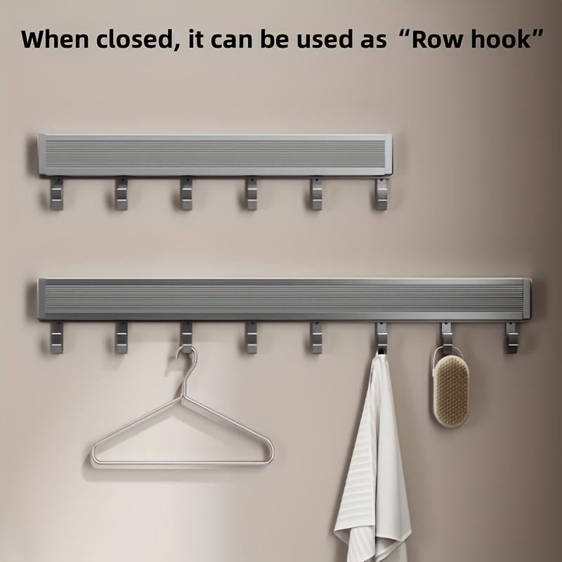 Compact Design Space-Saving Invisible Folding Balcony Net Cloth Drying Rack