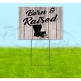 thumbnail image 1 of Born & Raised Louisiana (18" x 24") Yard Sign, Includes Metal Step Stake, 1 of 6