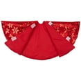 thumbnail image 4 of Northlight Sequin Snowflake Pattern Mini Christmas Tree Skirt - Red - 20", 4 of 7