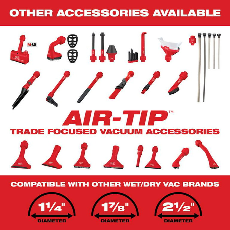 Milwaukee Tool AIR-TIP 2-1/2 in. Embout magnétique pour aspirateur