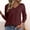 Wine, variant on Only Moment Blue Long Sleeve Knit Sweater Tops V Neck Long Sleeve Tops Fall Winter Clothes Crewneck Cozy Outfits Pullover S