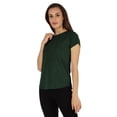thumbnail image 3 of Inkmeso T-Shirt à Manches Courtes Uni pour Femmes Coupe Régulière Décontractée T-shirts Basiques Doux, 3 of 7