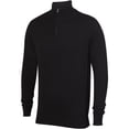 thumbnail image 4 of Henbury - Jersey de manga larga con cremallera 1/4 para hombre (Negro), 4 of 4