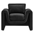 thumbnail image 5 of Modway Waverly Upholstered Modern Boucle Fabric Armchair in Black, 5 of 9