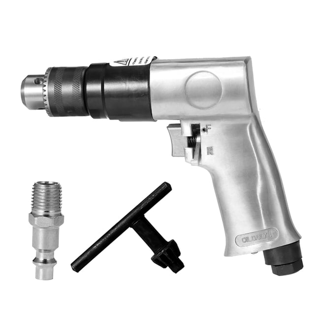 TFixol Outils Pneumatiques Réversibles à Rotation pour Perceuse à Air Professionnelle de 3/8 Pouces pour Bricolage, Fabrication, Entretien de Machines de Meubles