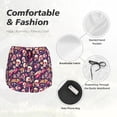 thumbnail image 6 of Picia music Skull record Guitar Pattern Women's 2 in 1 Athletic Running Shorts High Waisted Workout Casual Gym Sweat Shorts with Comfy Liner Zipper Pockets-XX-Large, 6 of 9