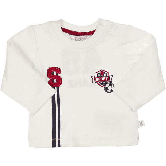 KANZ White Long Sleeve Soccer Shirt 74 cm/9 Months Baby Boys