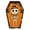 A004- Style D, variant on Halloween Decor, Vintage Halloween Decorations, Halloween Shelf Decor, Cute Halloween Decor, 1Pc 6X4.5X0.5 Inch Small Coffin Shaped Cartoon Skeleton Tabletop Display for Party