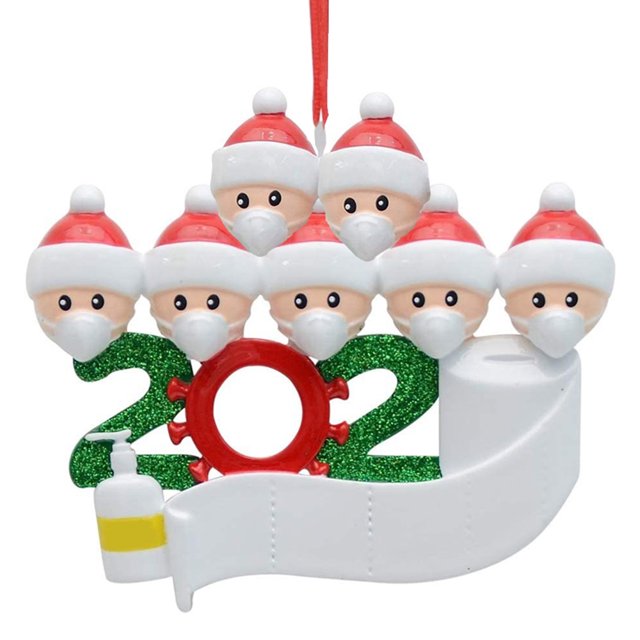 Kit de adornos navideños para la familia, Kit de decoración colgante para árbol de Navidad personalizado, regalo de festival para la familia