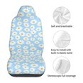 thumbnail image 5 of Pofeuu Floral Daisy Print Automotive Car Seat Covers Flat Cloth Full Set Seat Covers,Car Seat Covers front seats for Cars Trucks and SUVs(Two packs), 5 of 7