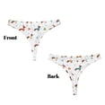 thumbnail image 3 of Balery winter Snowflake Dachshund Tangas de Algodón para Mujer con Estampado – Ropa Interior Sexy, Transpirable, G-string-Large, 3 of 6