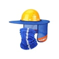 thumbnail image 1 of Greeniant Casco de protección solar para verano, sombrero reflectante, protección para el cuello, protección de seguridad para la construcción, visera Ciclismo Azul real Greeniant OD020047-03B, 1 of 6