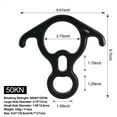 thumbnail image 3 of 50 KN Figure 8 Descender Large Bent Ear Belaying and Rappelling Gear Belay Device for Rock Climbing, Aerial Dance, Ziplining and Peak Rescue, Red, 3 of 9