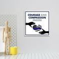 thumbnail image 2 of Square Plus Courage and Compassion Inside Wall or Door Sign | Police First Responders Appreciation Signage -Small, 2 of 7