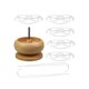 thumbnail image 4 of Porta cuentas de madera, ensartador de cuentas, cuencos para ensartar cuentas, herramienta para hacer joyas Aguja de ojo grande, 4 of 9