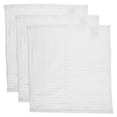 thumbnail image 1 of HAMPPLIES 3Pcs Absorbent Cotton Face Cloths White Square Towels for Shower and Daily Use, 1 of 8