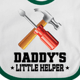 thumbnail image 4 of Inktastic Daddy Little Helper Tools Boys Baby Bib, 4 of 4