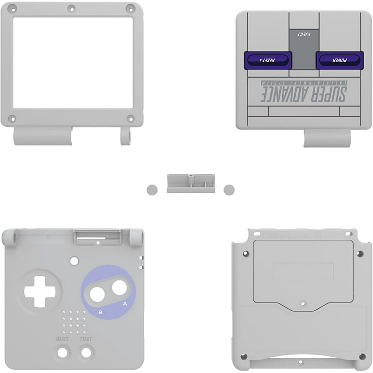 IPS Ready Upgraded eXtremeRate Chrome Gold Glossy Custom Replacement  Housing Shell for Gameboy Advance SP GBA SP – Compatible with Both IPS &  Standard LCD – Console & Screen NOT Included – eXtremeRate Retail