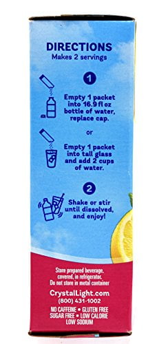 Crystal Light Raspberry Lemonade on the Go Drink Mix (Pack of 26)