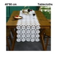 thumbnail image 4 of maskred Soft And Elastic Tea Table Cloth Lightweight Wrinkle Resistant White Estates 40*90 cm, 4 of 6