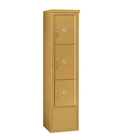 Salsbury Industries Freestanding USPS Aluminum 3 Unit Parcel Locker