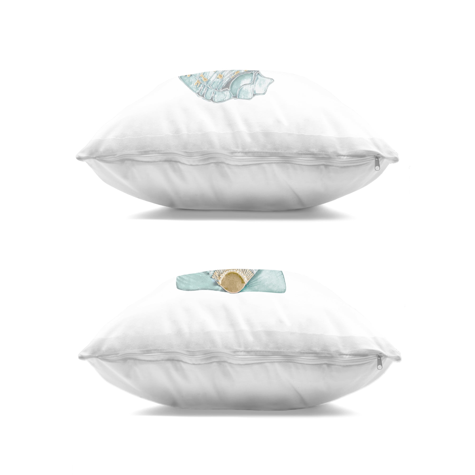 Stupell Industries Regal Shells Scallop and Spiral 2 Piece Decorative Printed Throw Pillow Set, design by Lorenzo Collective