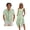 Butterfly Floral Green, variant on Jamaican Flag Palm Tree Wave Print Matching Couple Outfits His and Hers Set Men's Button Down Shirt & Women's Sleeveless Midi Dress Summer Casual Beach Vacation Clothes, S