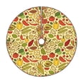 thumbnail image 1 of Fotbe Fruits And Vegetables Pattern Christmas Tree Skirt, Tree Skirts Plush Christmas Decorations, Christmas Tree Skirts Xmas Decorations Holiday Party Decor-30", 1 of 6