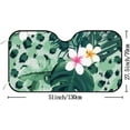 thumbnail image 2 of GZHJMY Car Front Windshield Sunshade UV Heat Protection, Foldable Auto Windshield Sun Visor for Sedan SUV Truck Tropical Leaves Texture, Car Sunscreen51x27.5inch Keep Vehicle Cool, 2 of 5