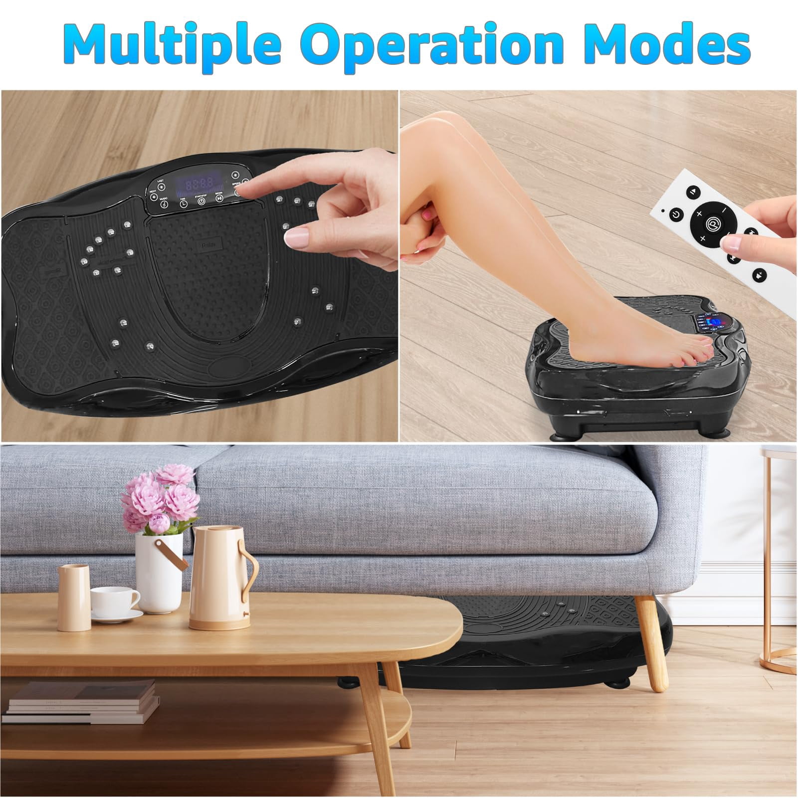 PRIJESSE XXL Vibration Plate Exercise Machine - Whole Body Workout, Resistance Bands, Weight Loss