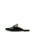 thumbnail image 3 of Women Flat Mules Pointed Toe Slip On Slides Buckle Detail Backless Loafers Comfortable Casual Shoes, 3 of 7