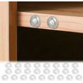 thumbnail image 2 of Pack of 50 Sound Dampening Cabinet Door Bumpers - Clear Soft Close Self Adhesive Rubber Pads - Transparent Rubber Feet for Drawers, Cupboards, 2 of 3