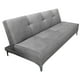 thumbnail image 1 of Sofa Cama Reclinable El Bazar Store Milo Terciopelo Gris Plata , Futon 3 posiciones, Sala, 1 of 5